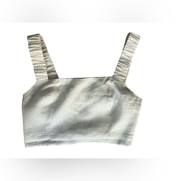 NEW Lulus Caught in Cannes Beige High-Waisted Side Button Midi 2-Piece Set Med - Picture 7 of 12